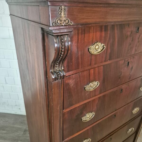 Chest of Drawers Biedermeier 1810 Mahogany - Image 6