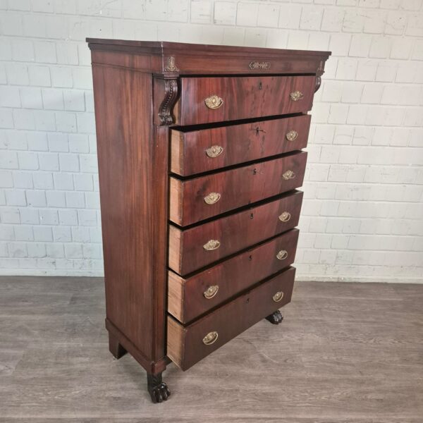Chest of Drawers Biedermeier 1810 Mahogany - Image 9