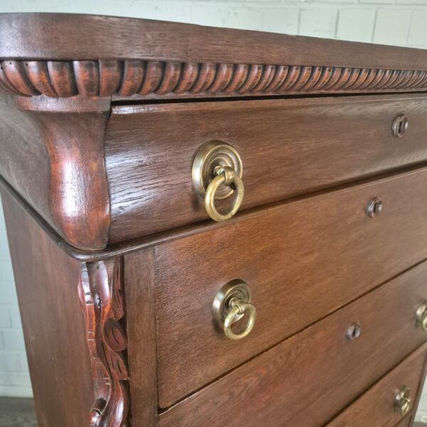 Secretary Biedermeier 1830 Oak - Image 4
