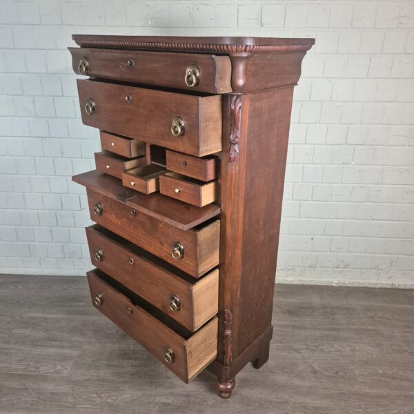 Secretary Biedermeier 1830 Oak - Image 11
