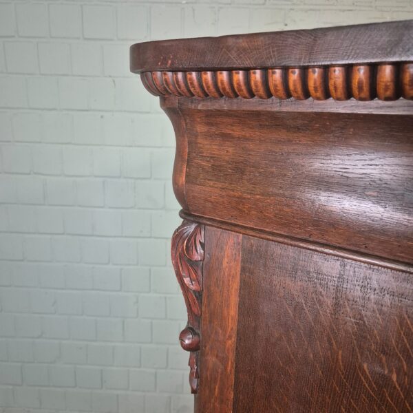 Secretary Biedermeier 1830 Oak - Image 3