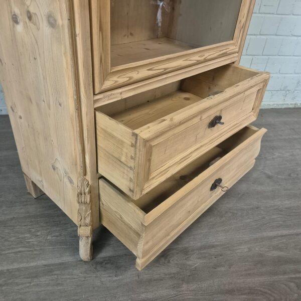 Display Case Louis Philippe 1860 Pine - Image 11
