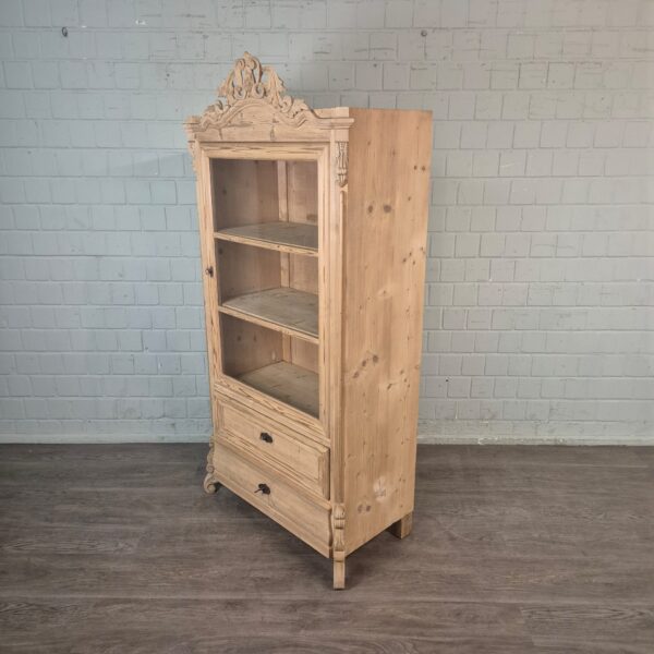 Display Case Louis Philippe 1860 Pine - Image 3