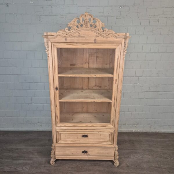 Display Case Louis Philippe 1860 Pine - Image 2