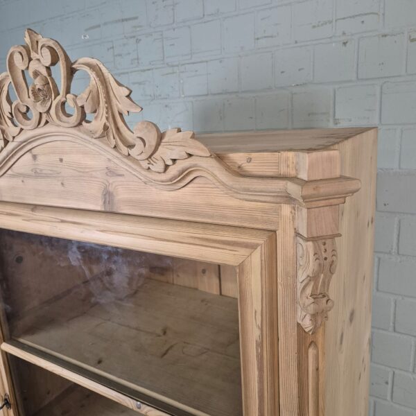Display Case Louis Philippe 1860 Pine - Image 8