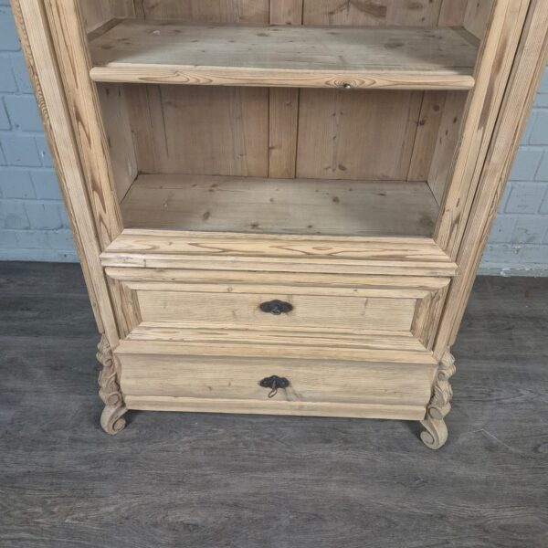 Display Case Louis Philippe 1860 Pine - Image 5