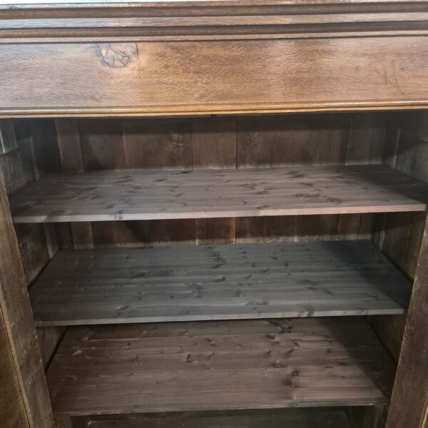 Wardrobe Biedermeier 1820 Oak - Image 9