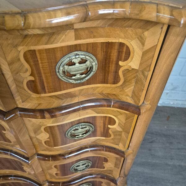 Chest of Drawers Baroque 1780 Walnut - Image 9