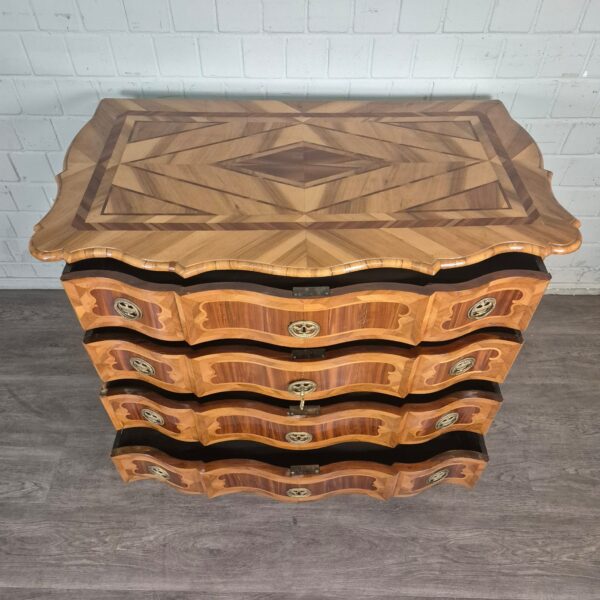 Chest of Drawers Baroque 1780 Walnut - Image 13