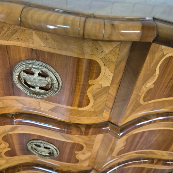 Chest of Drawers Baroque 1780 Walnut - Image 8