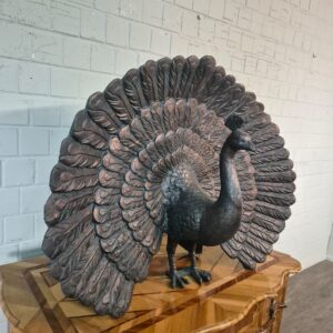 Garden Statue Peacock Metal 0.89 m