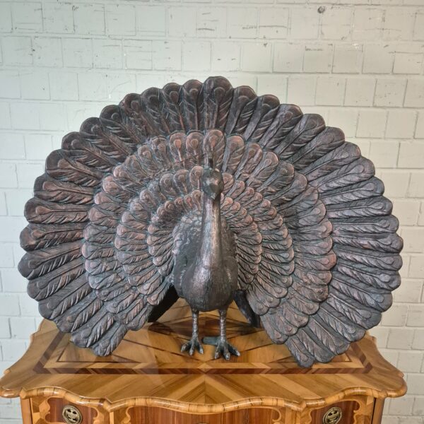 Garden Statue Peacock Metal 0.89 m - Image 3