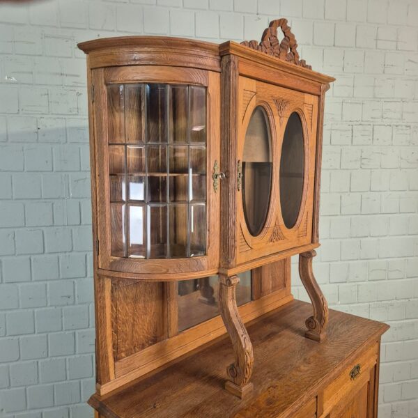 Kitchen Cabinet Jugendstil 1910 Oak - Image 5