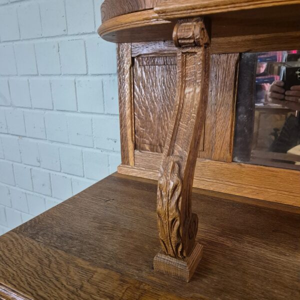 Kitchen Cabinet Jugendstil 1910 Oak - Image 10