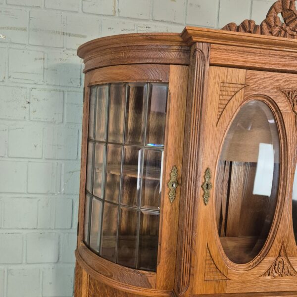 Kitchen Cabinet Jugendstil 1910 Oak - Image 8