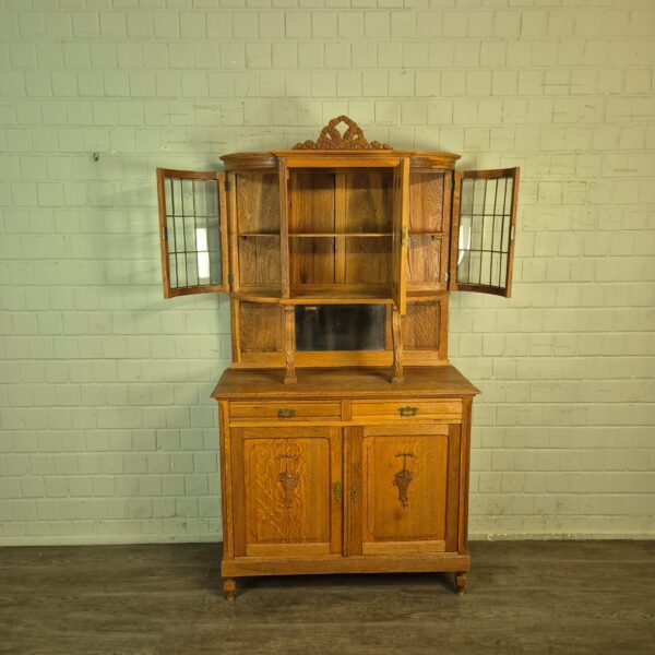 Kitchen Cabinet Jugendstil 1910 Oak - Image 12