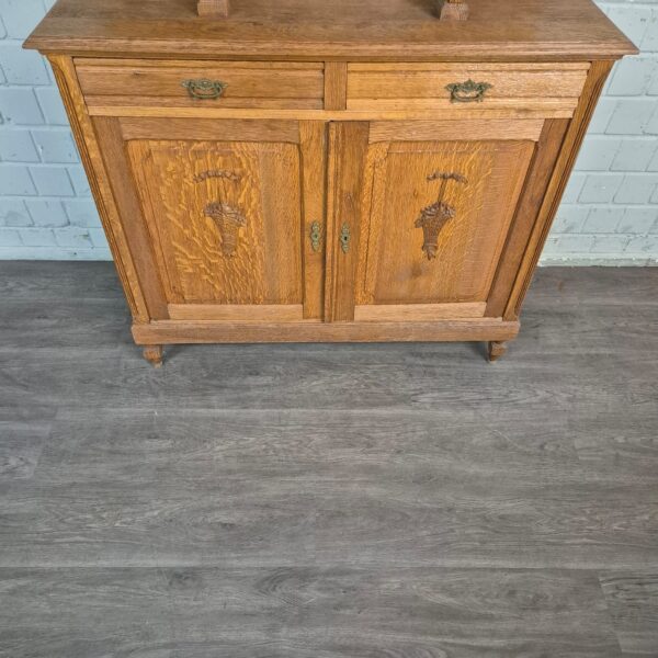 Kitchen Cabinet Jugendstil 1910 Oak - Image 4