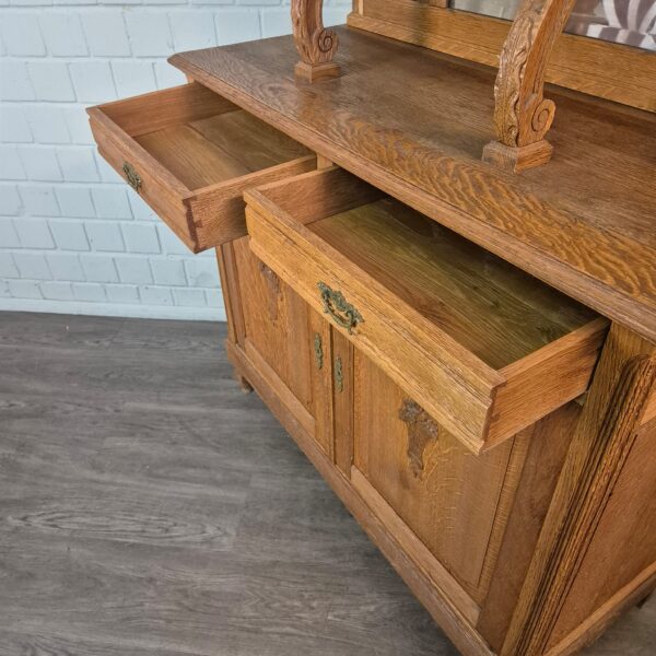 Kitchen Cabinet Jugendstil 1910 Oak - Image 16
