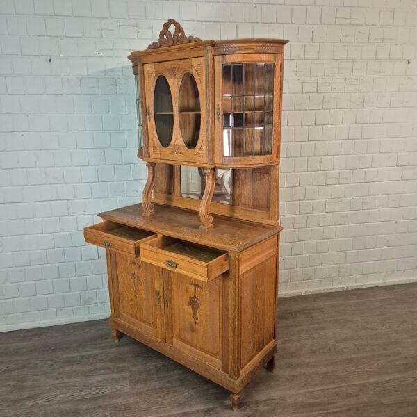 Kitchen Cabinet Jugendstil 1910 Oak - Image 15