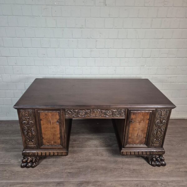 Desk Historicisme 1910 Walnut - Image 2