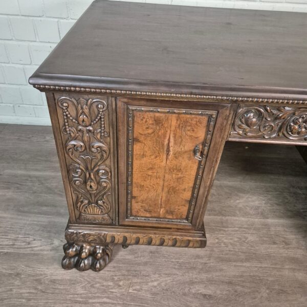 Desk Historicisme 1910 Walnut - Image 6