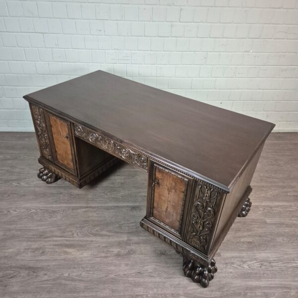 Desk Historicisme 1910 Walnut - Image 3