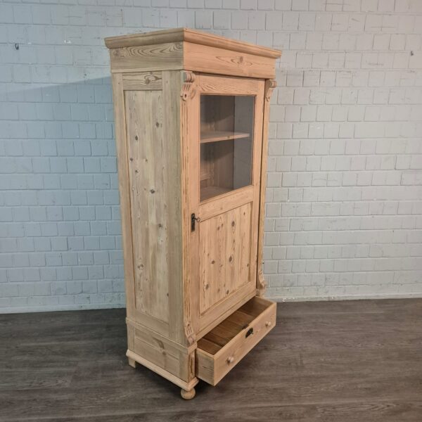 Display Case Gründerzeit 1880 Pine - Image 6