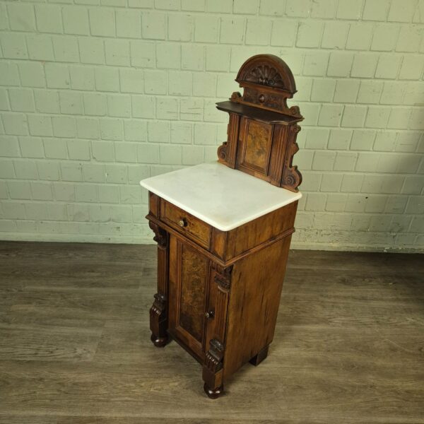 Bedside Tables Gründerzeit 1880 Walnut - Image 5