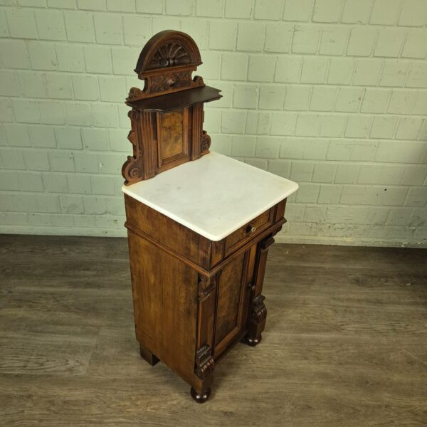 Bedside Tables Gründerzeit 1880 Walnut - Image 4