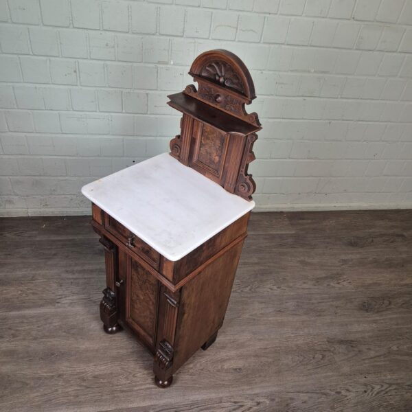 Bedside Tables Gründerzeit 1880 Walnut - Image 11