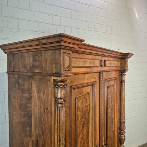 Wardrobe Gründerzeit 1880 Walnut - Image 4