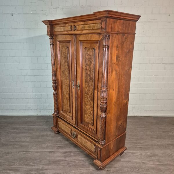 Wardrobe Gründerzeit 1880 Walnut - Image 3