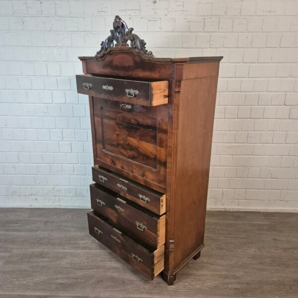 Secretary Louis Philippe 1860 Mahogany - Image 11