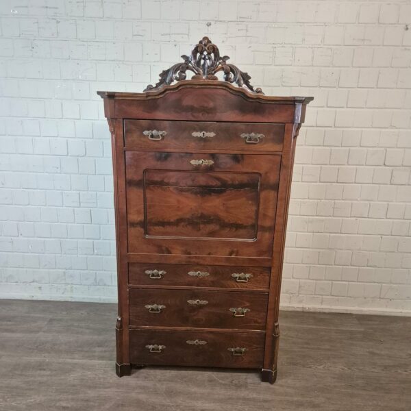 Secretary Louis Philippe 1860 Mahogany - Image 2