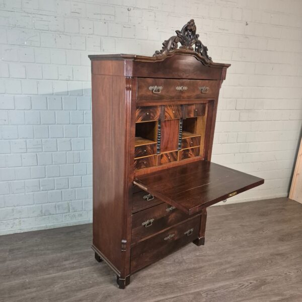 Secretary Louis Philippe 1860 Mahogany - Image 3