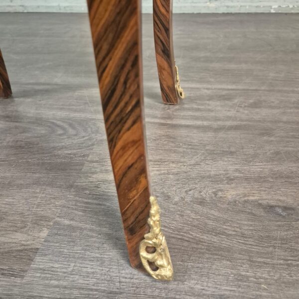 Side Table Walnut Neo-baroque Ø 0,50 m - Image 10