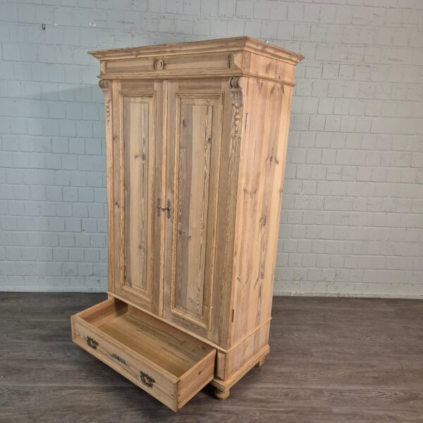 Wardrobe Gründerzeit 1880 Pine - Image 9