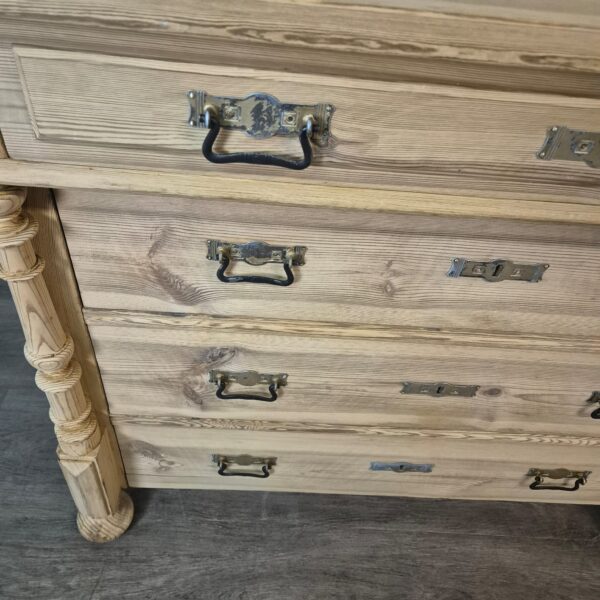 Chest of Drawers Gründerzeit 1880 Pine - Image 5