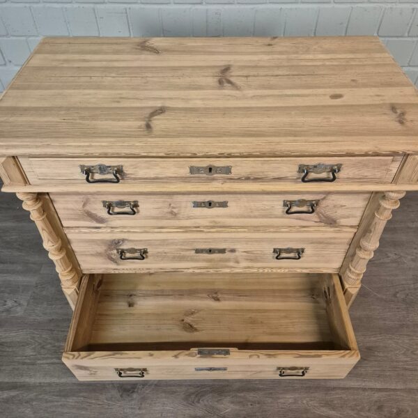 Chest of Drawers Gründerzeit 1880 Pine - Image 8