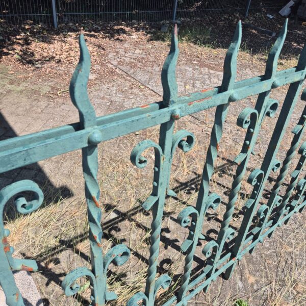 Fencing Gründerzeit 1880 Wrought iron 2,03 m - Image 6