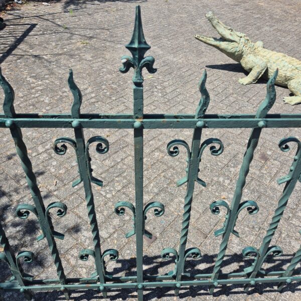 Garden Fence Gründerzeit 1880 Wrought Iron 3.50 m - Image 3