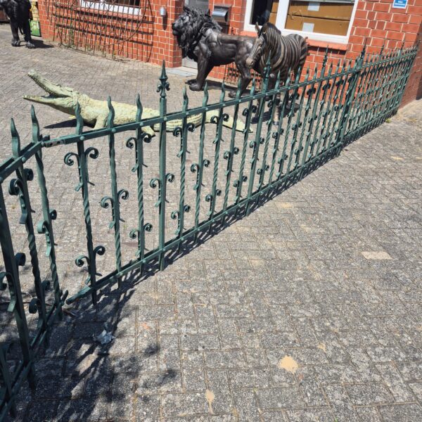 Garden Fence Grunderzeit 1880 Wrought iron 4.00 m