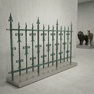 Garden Fence Gründerzeit 1880 Wrought Iron 3.50 m