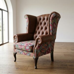 Chesterfield Wingback Chair Leather