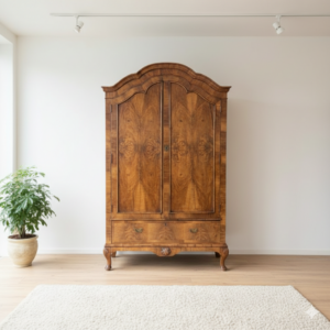 Wardrobe Biedermeier 1800 Walnut