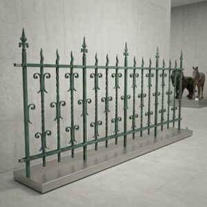 Garden Fence Grunderzeit 1880 Wrought iron 4.00 m