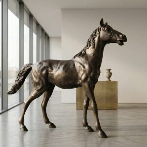 Statue Horse Bronze 1,52 m