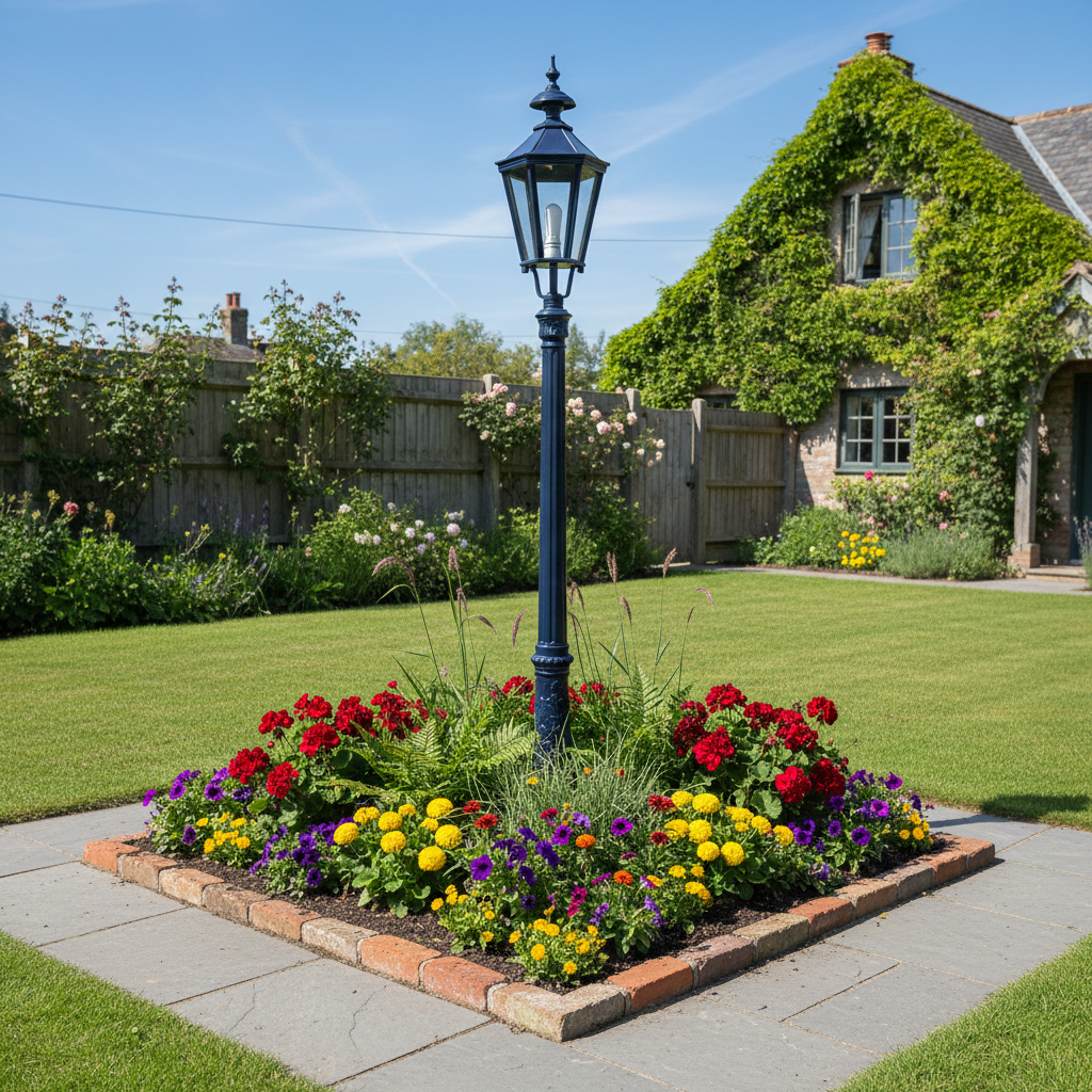Lantern Garden Light Aluminium Dark Blue 2.60 m - Image 2
