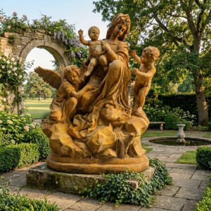 Statue Madonna and Child Stone 1.75 m