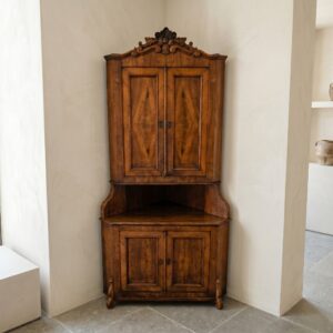 Corner Cabinet Louis Philippe 1860 Ash Wood